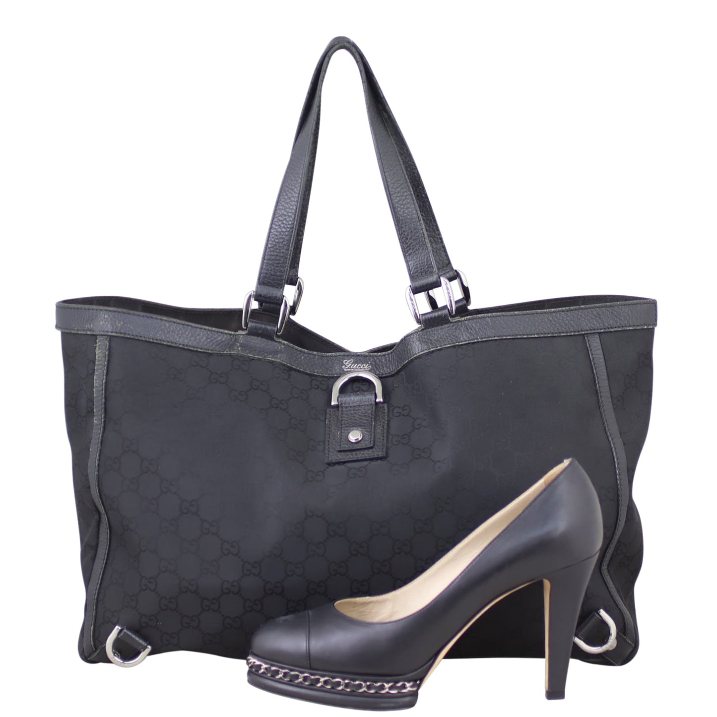 Gucci GG Canvas Abbey-D Ring Tote Large