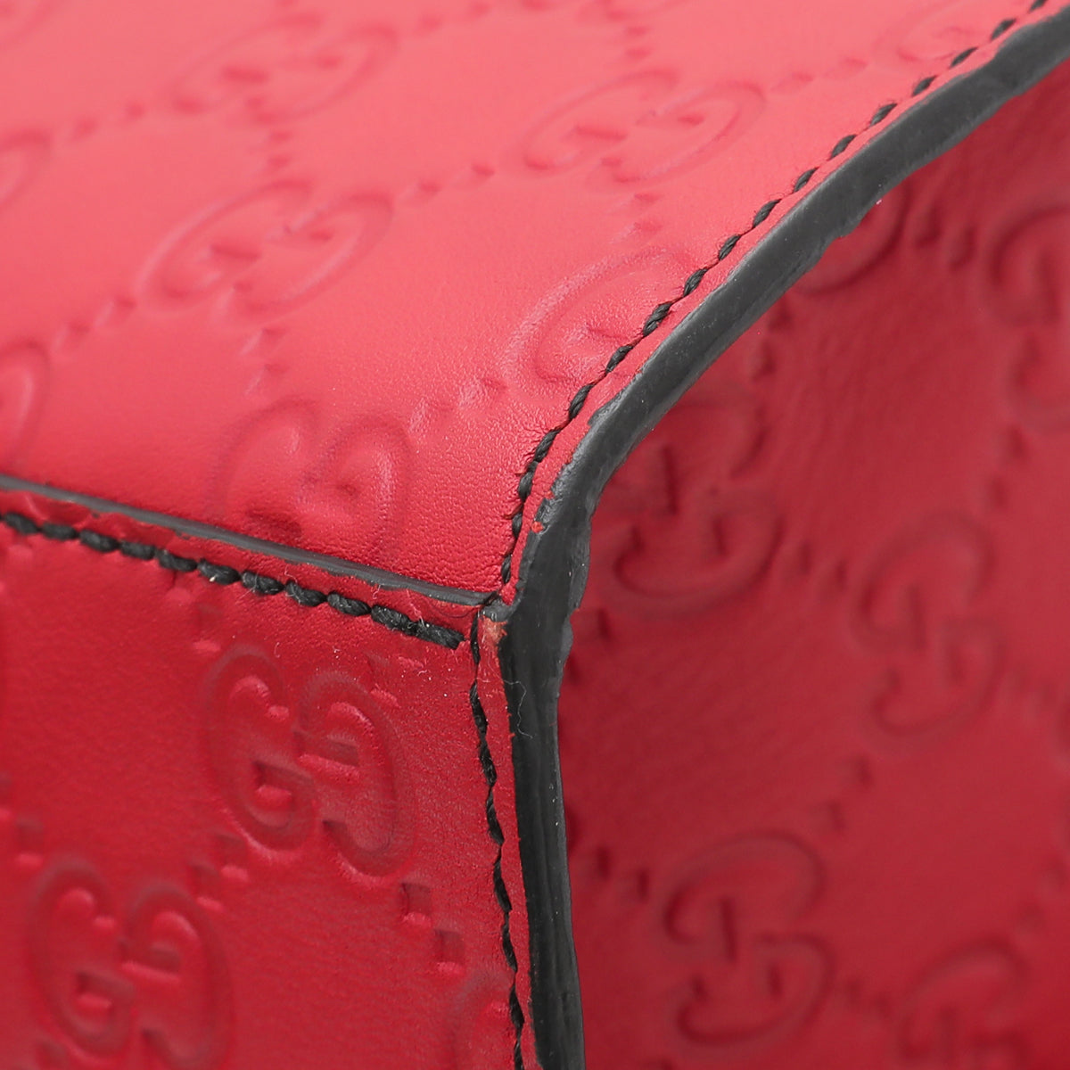 Gucci Red GG Guccissima Emily Large Bag