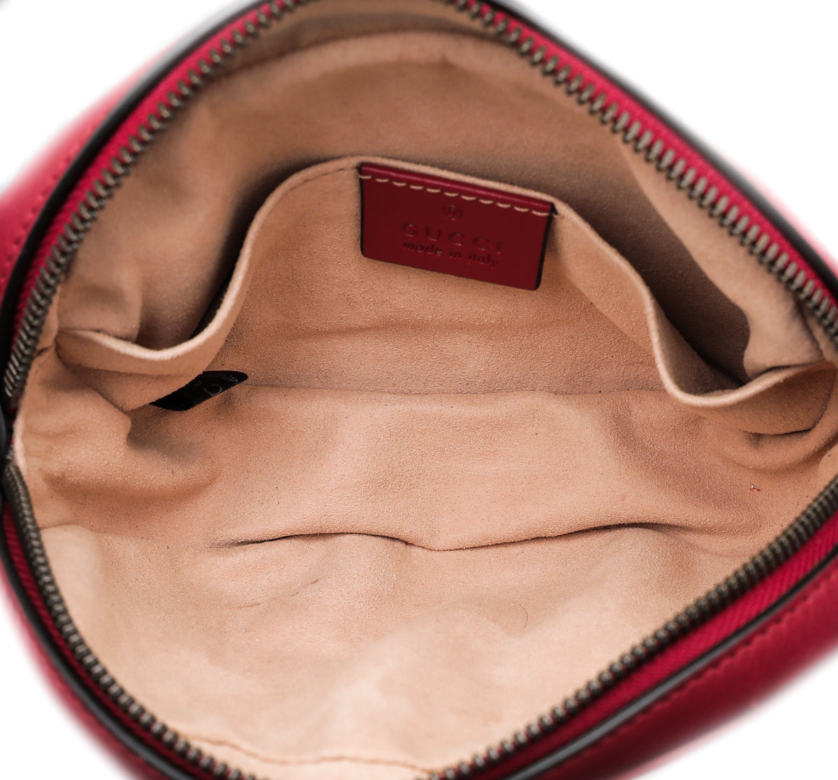 Gucci Red GG Marmont Belt Bag