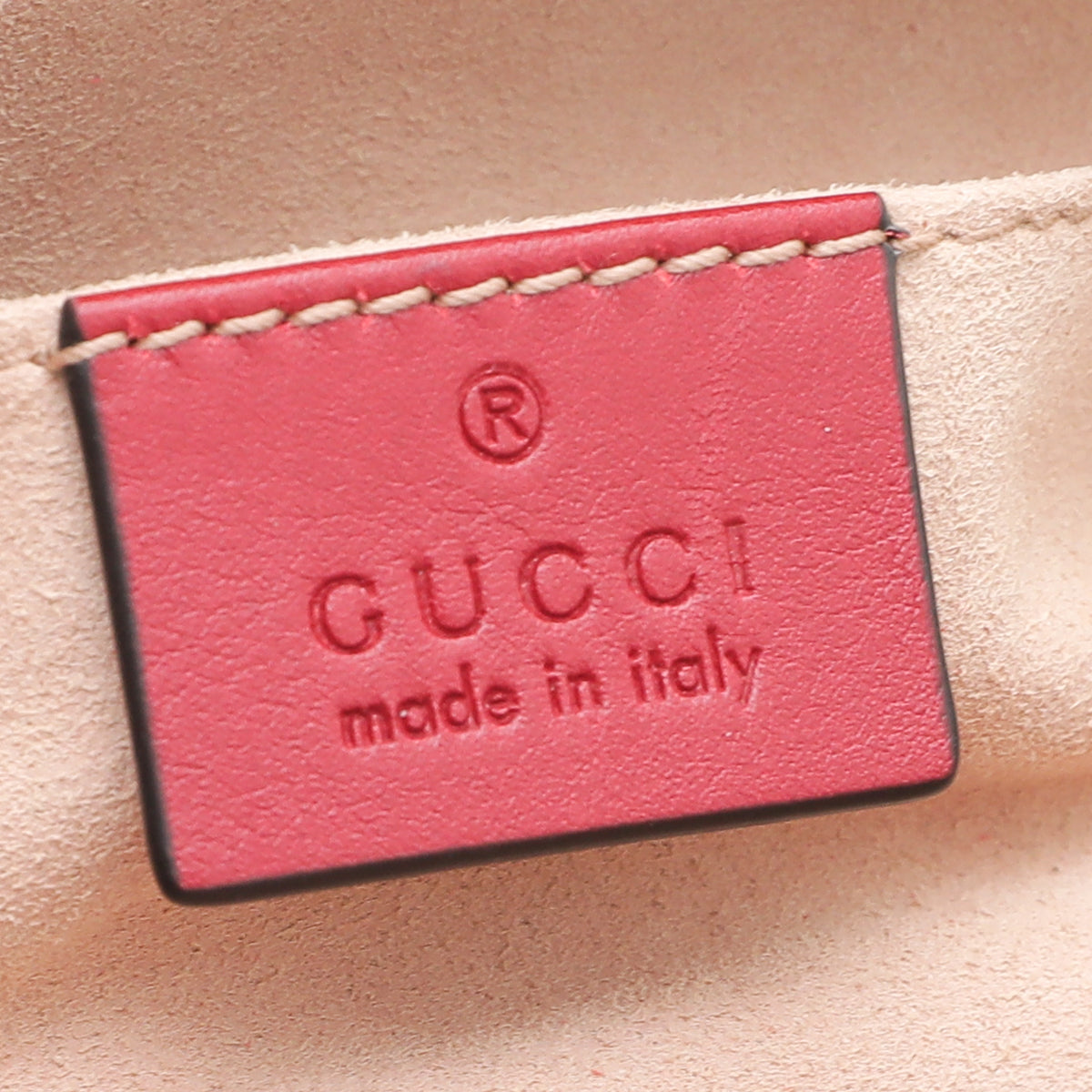 Gucci Red GG Marmont Belt Bag