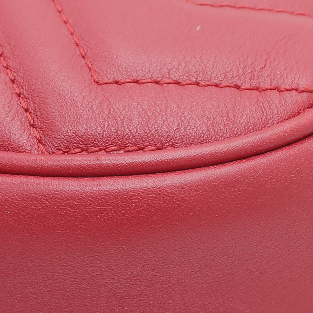 Gucci Red GG Marmont Belt Bag