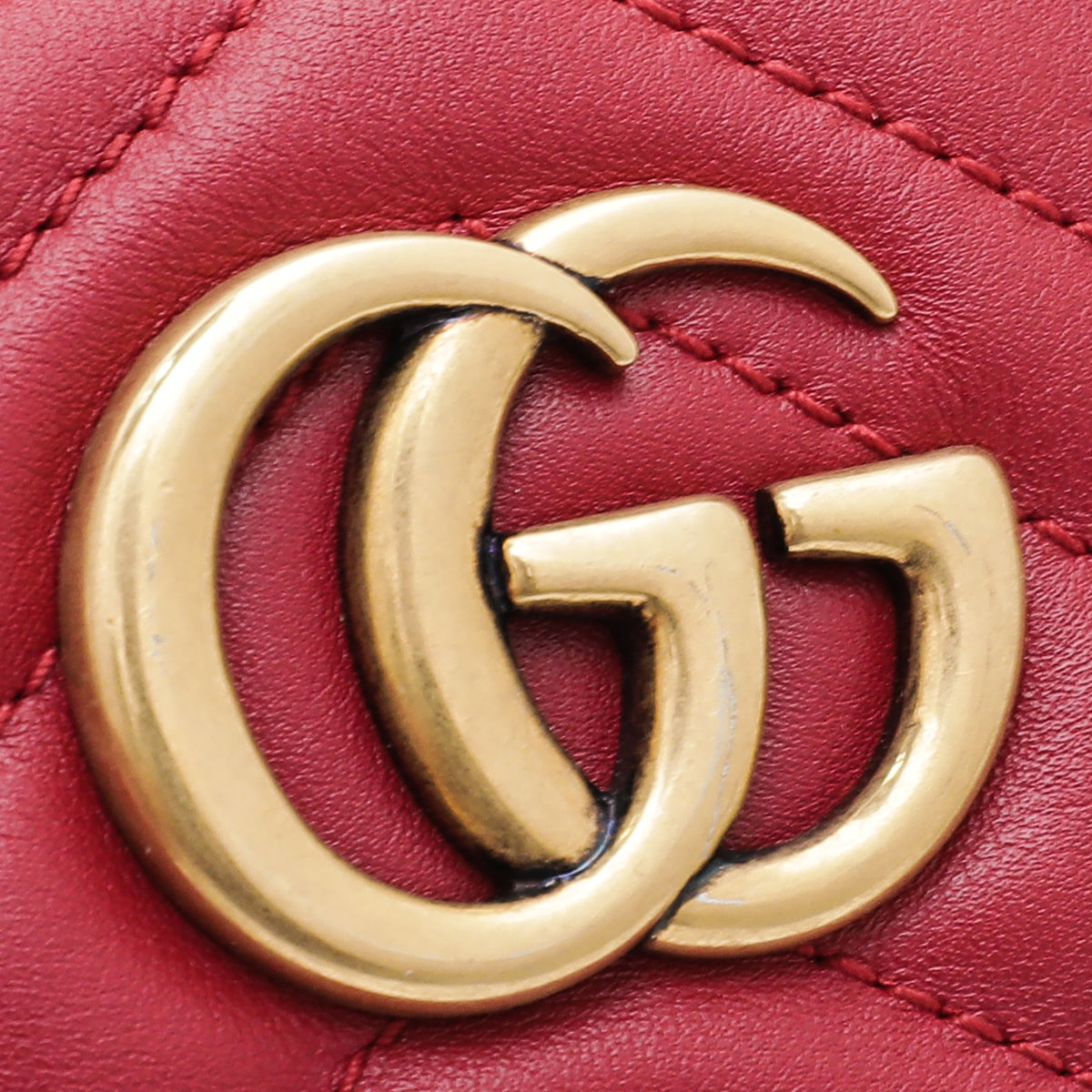 Gucci Red GG Marmont Belt Bag