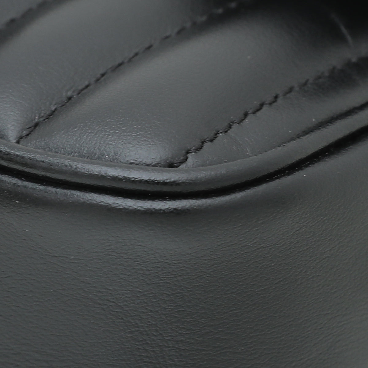 Gucci Black GG Marmont Diagonal Vertical Motifs Bag