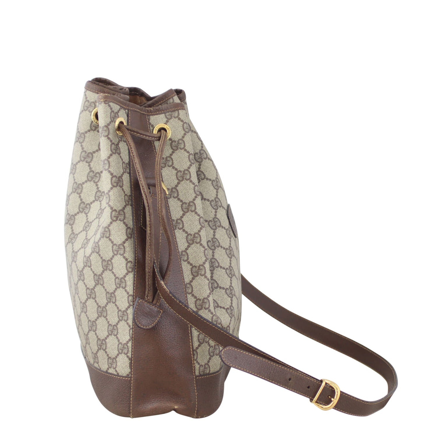Gucci GG Supreme Drawstring Bucket Bag