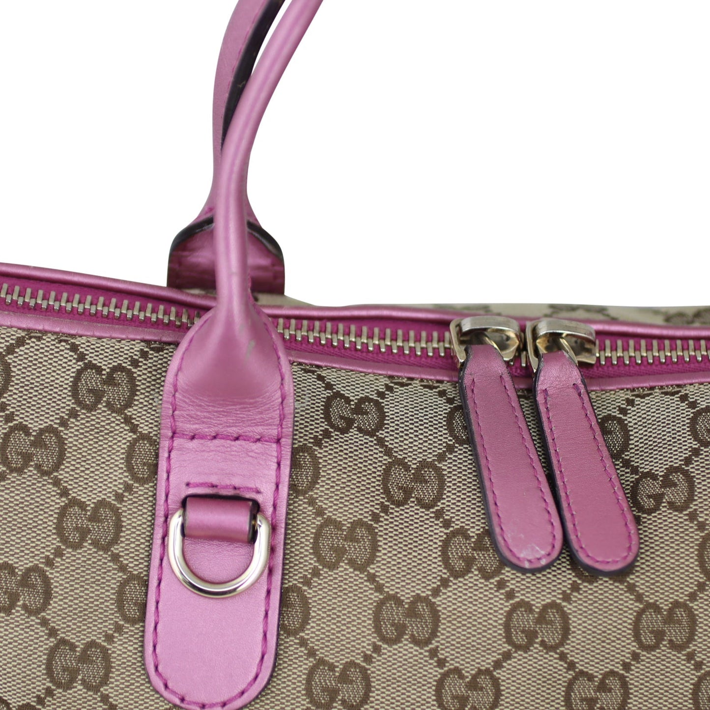 Gucci GG Canvas Heart Bit Charm Tote