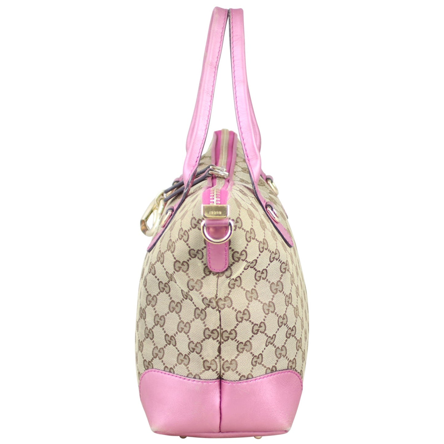 Gucci GG Canvas Heart Bit Charm Tote