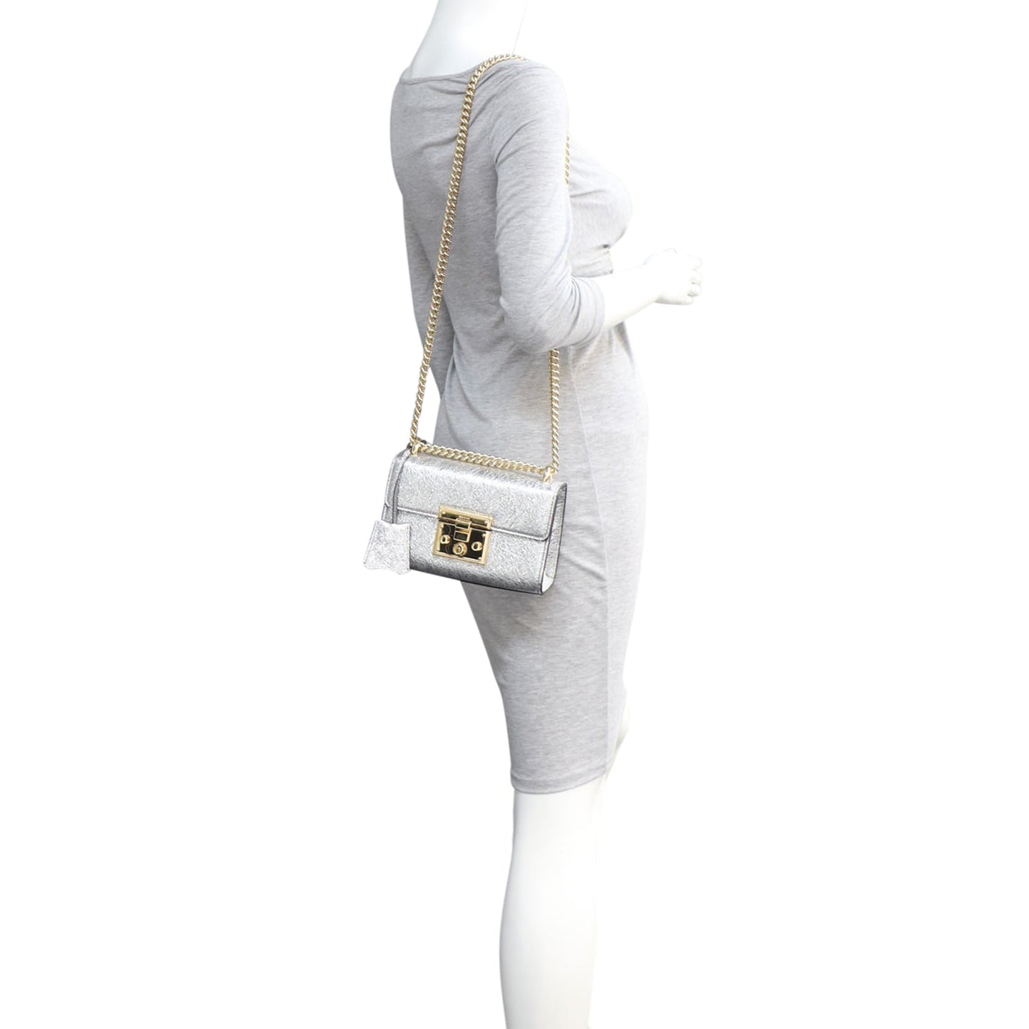Gucci Padlock Metallic Small Shoulder Bag