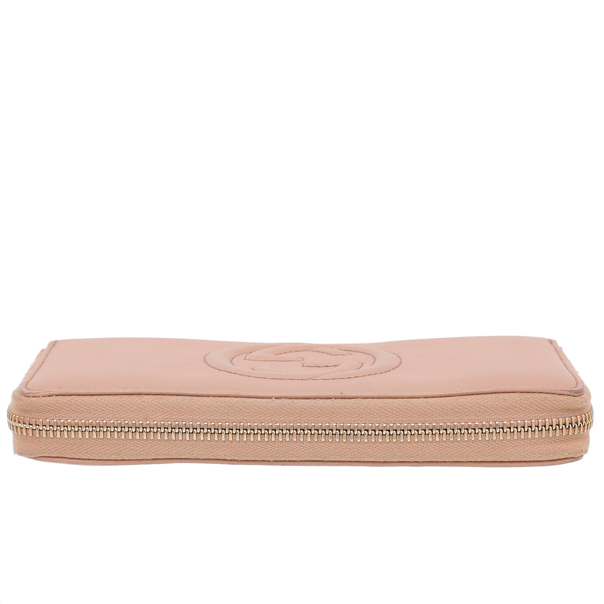Gucci Light Brown Soho Zip Around Wallet
