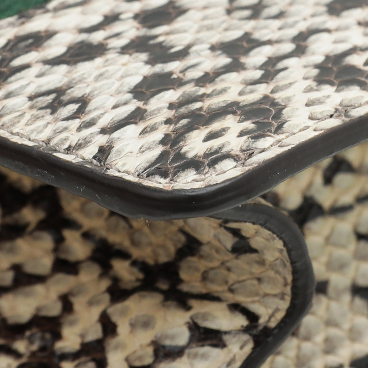 Gucci Natural Snakeskin Sylvie Mini Chain Bag