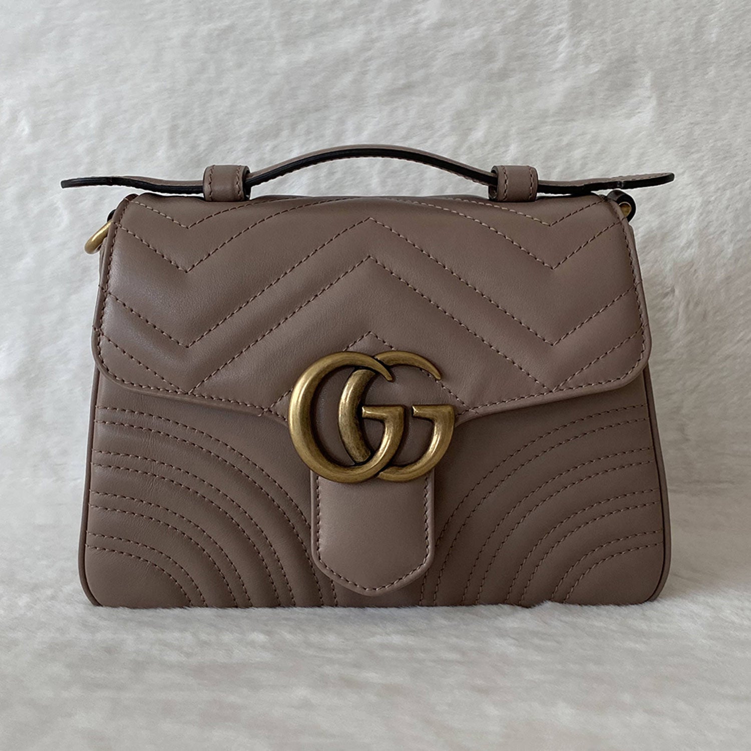 Gucci GG Marmont Leather Chain Shoulder Bag Style 10