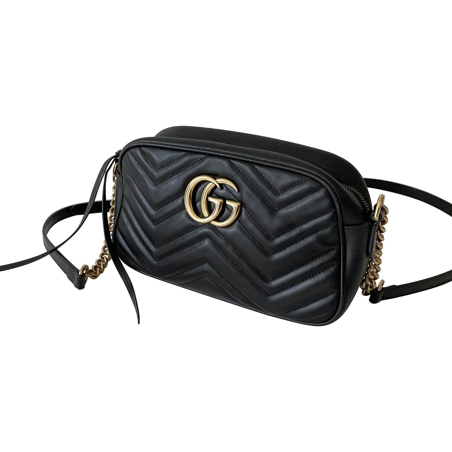 Gucci GG Marmont Leather Chain Shoulder Bag Style 1