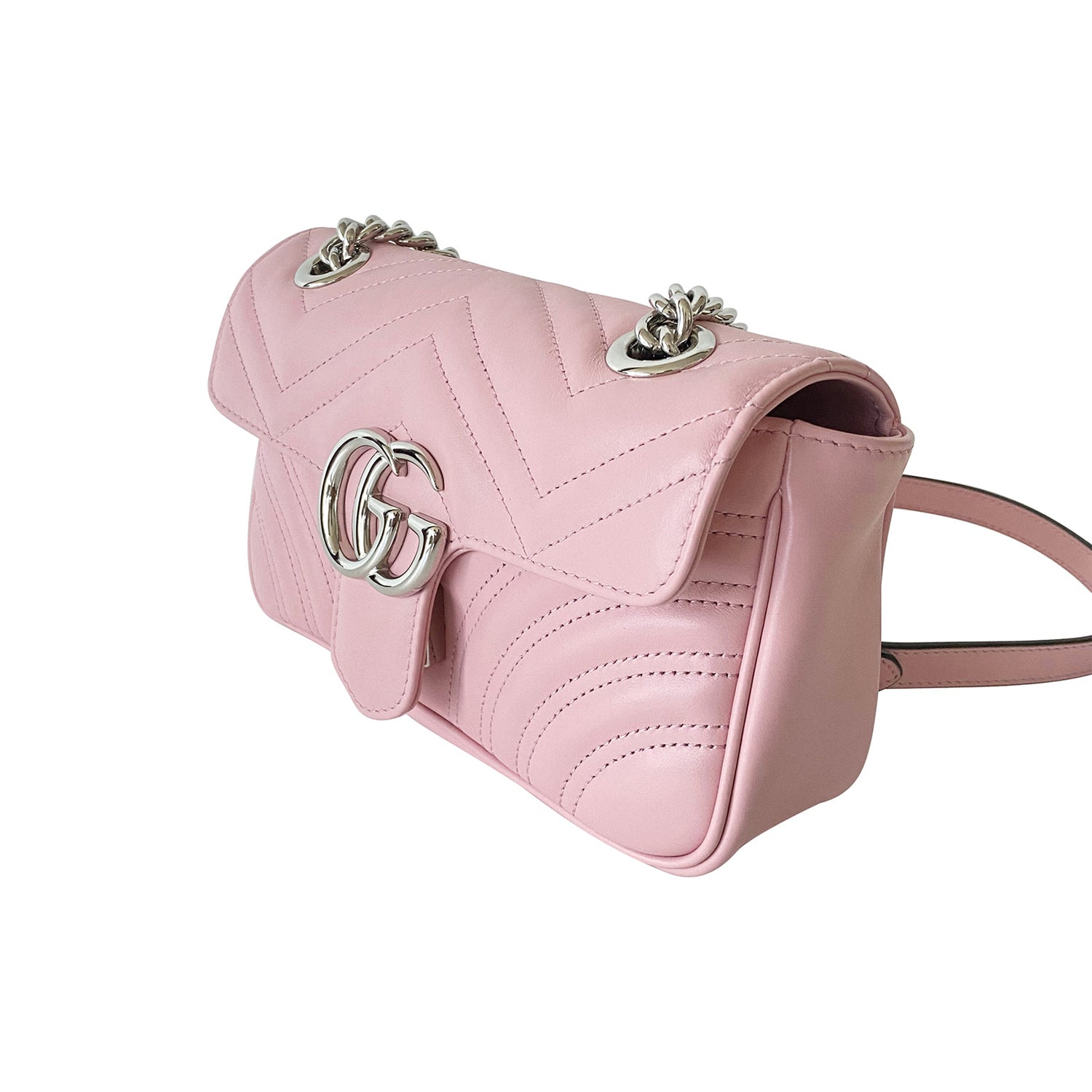 Gucci GG Marmont Leather Chain Shoulder Bag Style 4