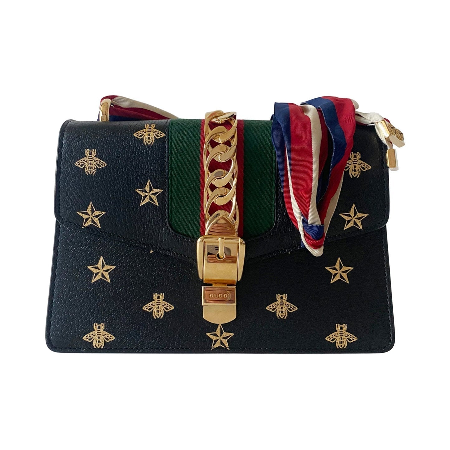 Gucci Sylvie Leather Chain Shoulder Bag Style 1