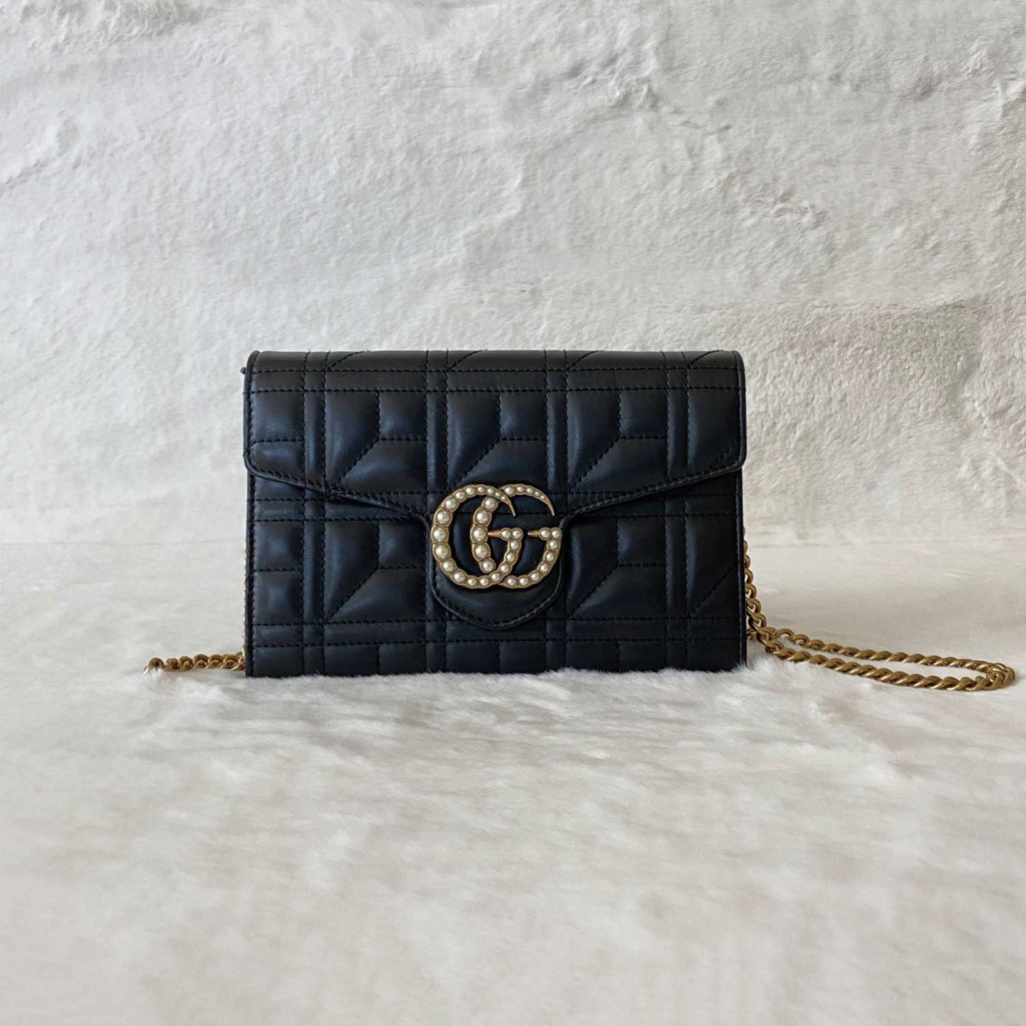 Gucci GG Marmont Leather Chain Crossbody Style 1
