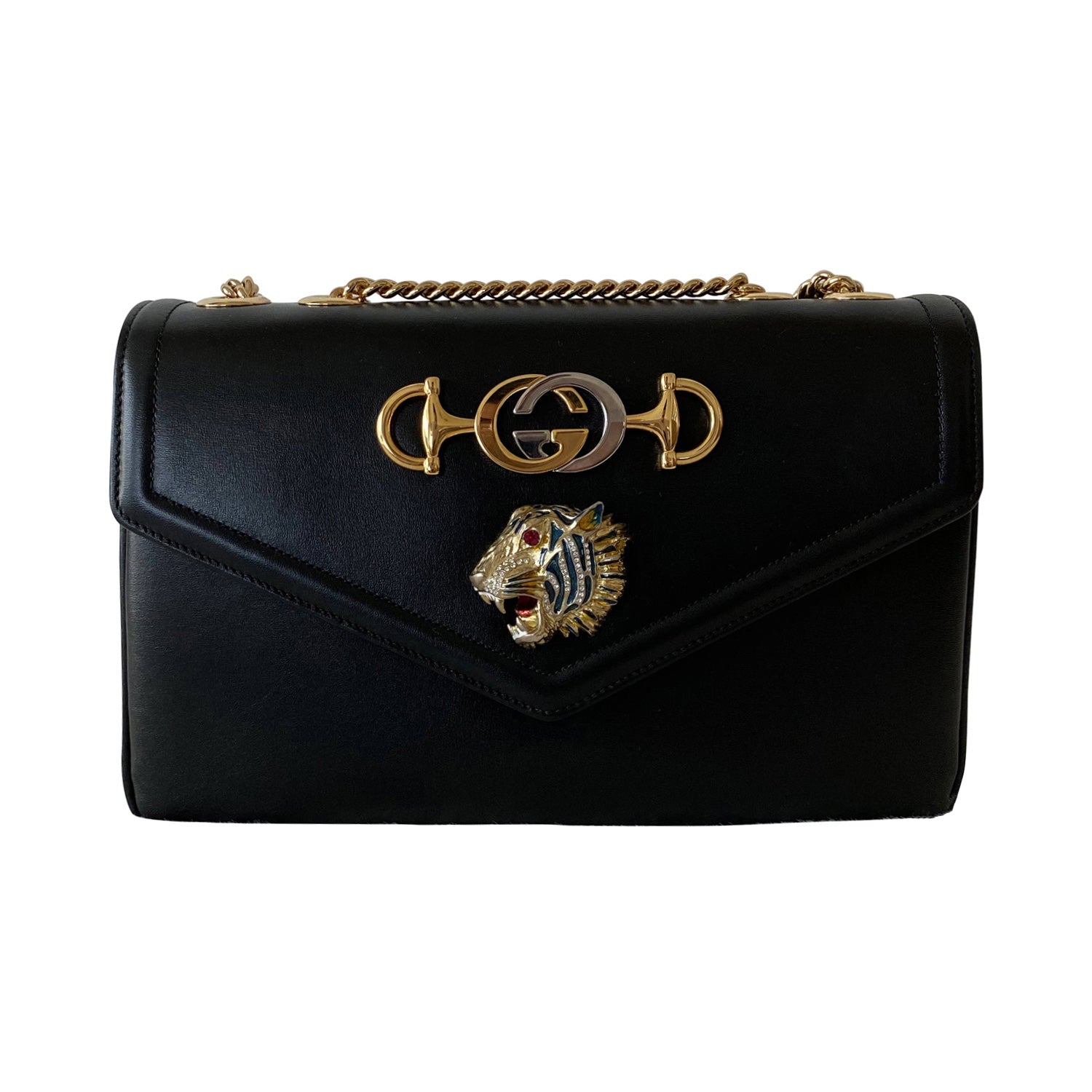Gucci Leather Chain Shoulder Bag Style 3