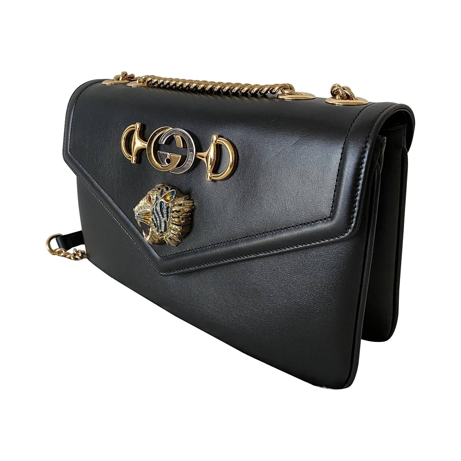Gucci Leather Chain Shoulder Bag Style 3