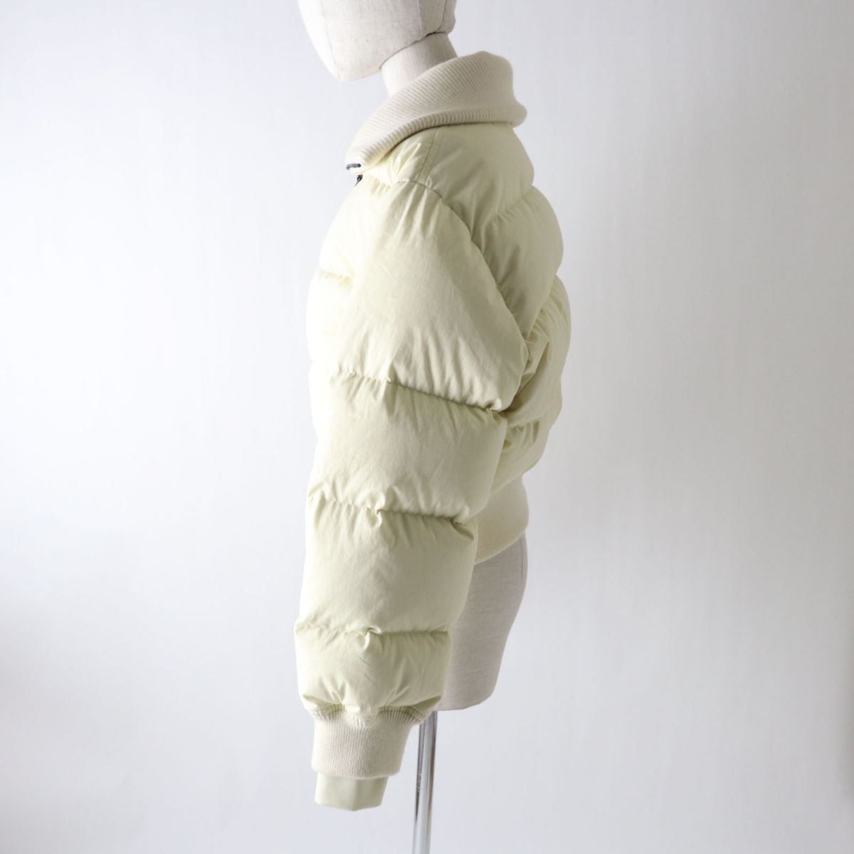 LOUIS VUITTON Blouson Outer: 100% cotton, Lining: 100% polyester, Part: 90% wool, Part: 9% nylon, Part: 1% polyurethane, Patch (sleeve): 100% polyvinyl chloride Patch (back): 85% polyurethane, 15% polyester Ivory Women 34