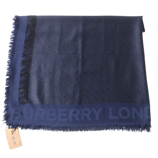 BURBERRY Stall Main: 45% silk, Main: 21% wool, Main: 6% polyester, Main: 28% viscose Navy x black Women