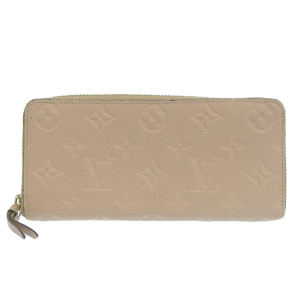 LOUIS VUITTON Long Wallet Purse M60173 Monogram Ann Platt beige Portefeuille Clemence Women