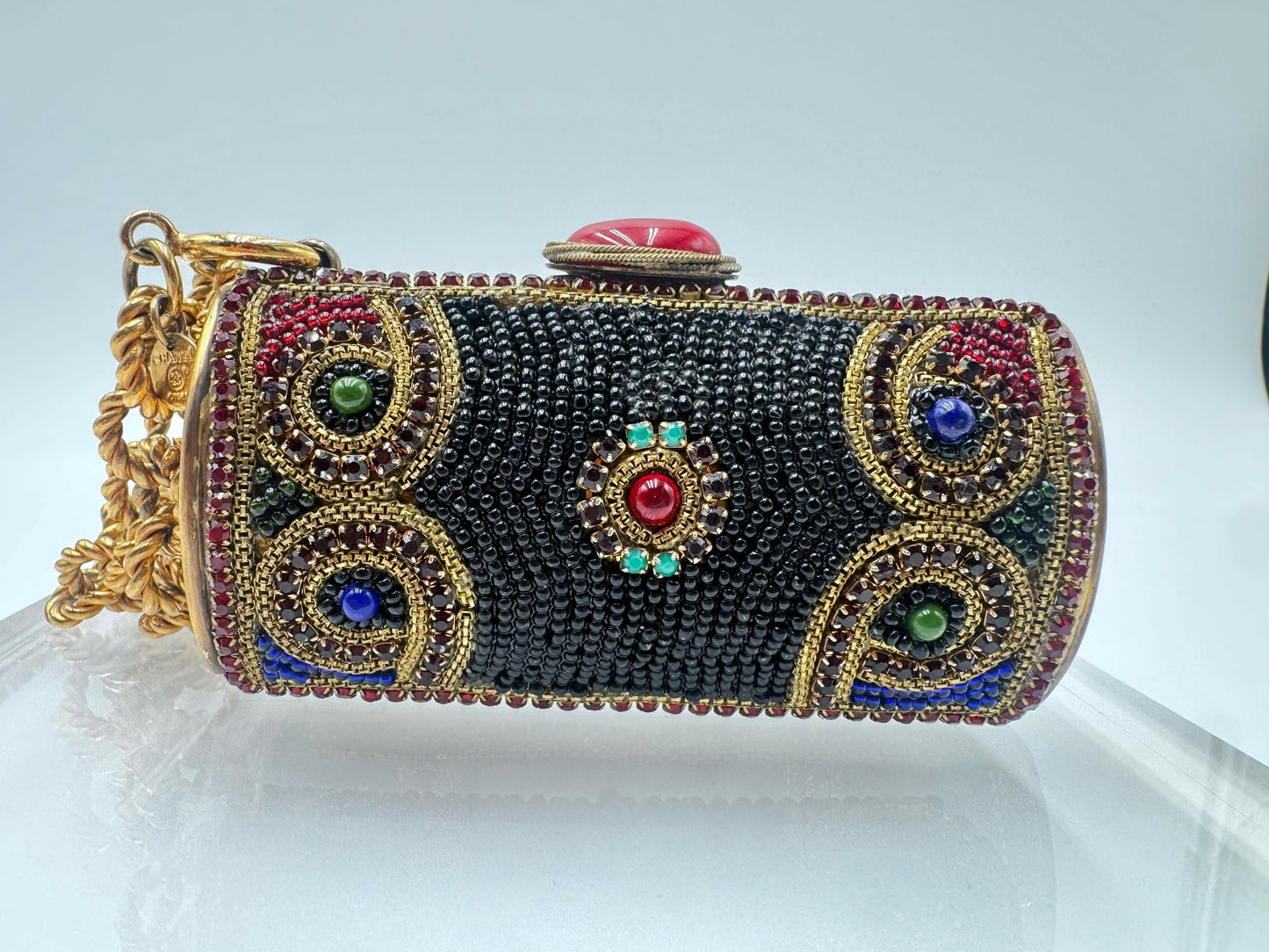 Chanel  1981 Jewelled Metal Clutch