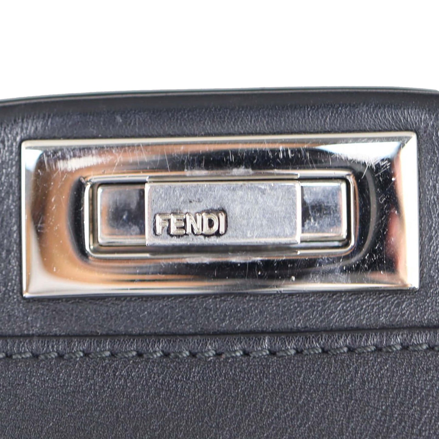Fendi Peekaboo Large Monster Python-Trim