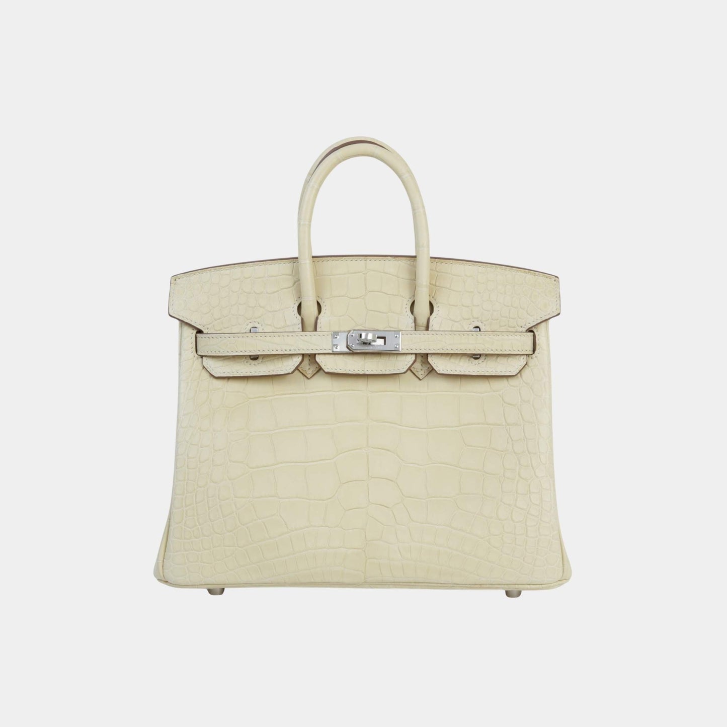 Birkin 25 Matte Alligator Vanille PHW