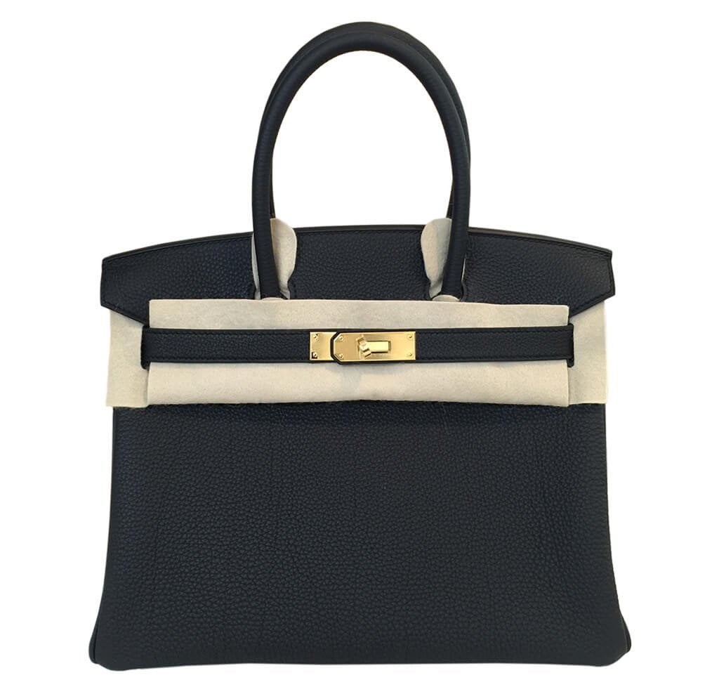 HermesBirkin 30 Bag Black Togo GHW