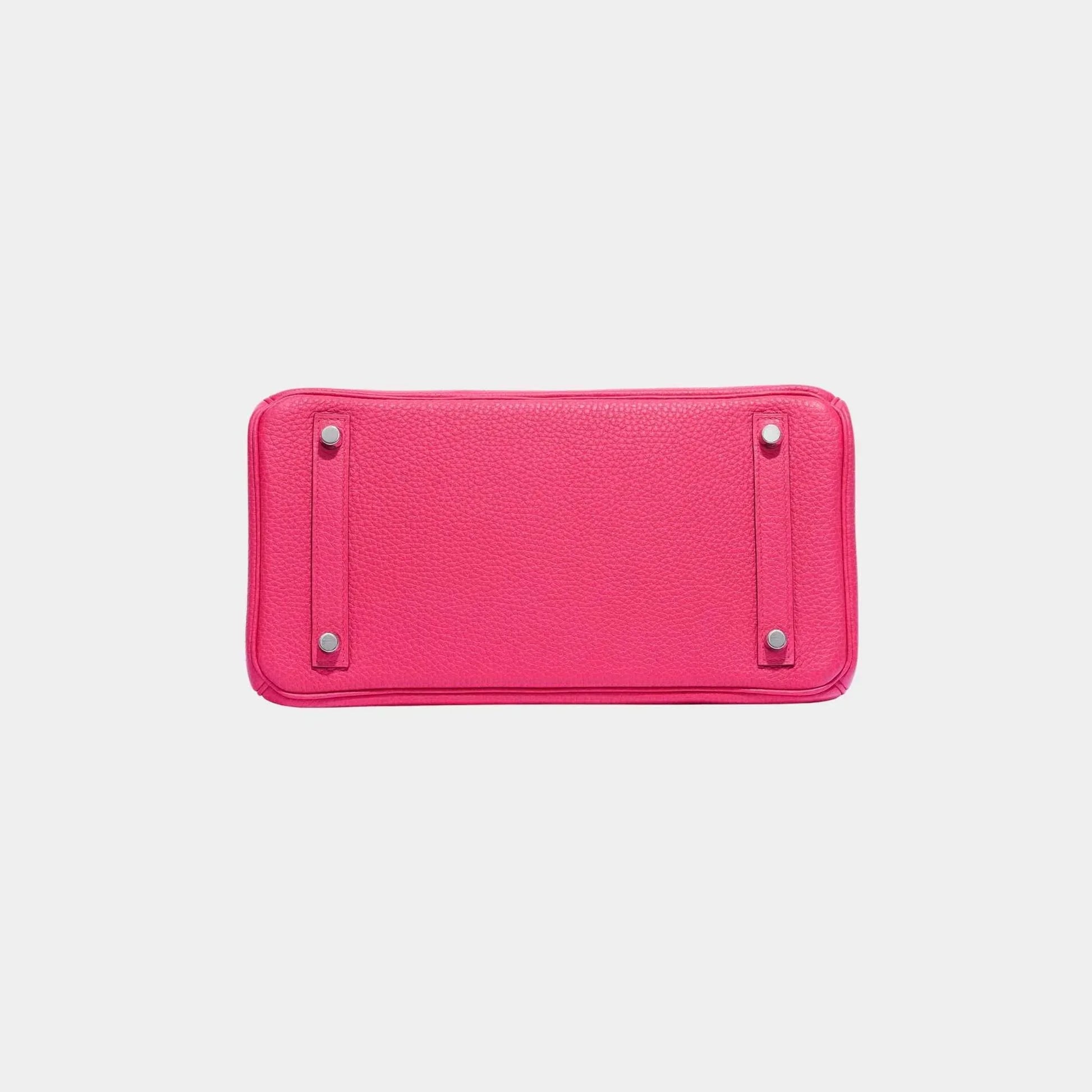 Birkin 30 Clemence Taurillon Rose Extreme PHW