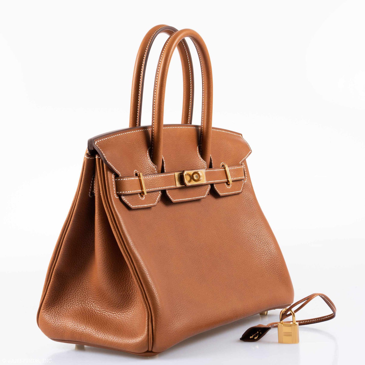 HermesBirkin 30 Fauve Barenia Faubourg Gold Hardware
