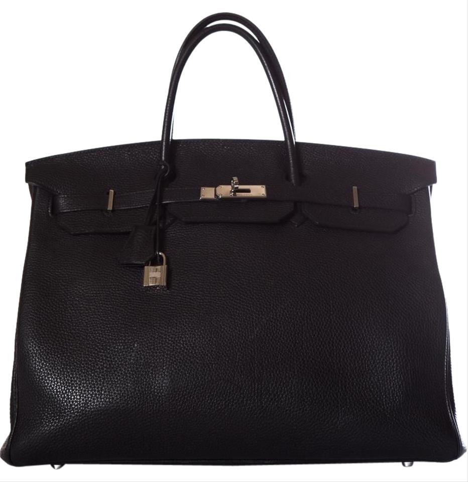 HermesBirkin 40cm Black Togo Leather Tote