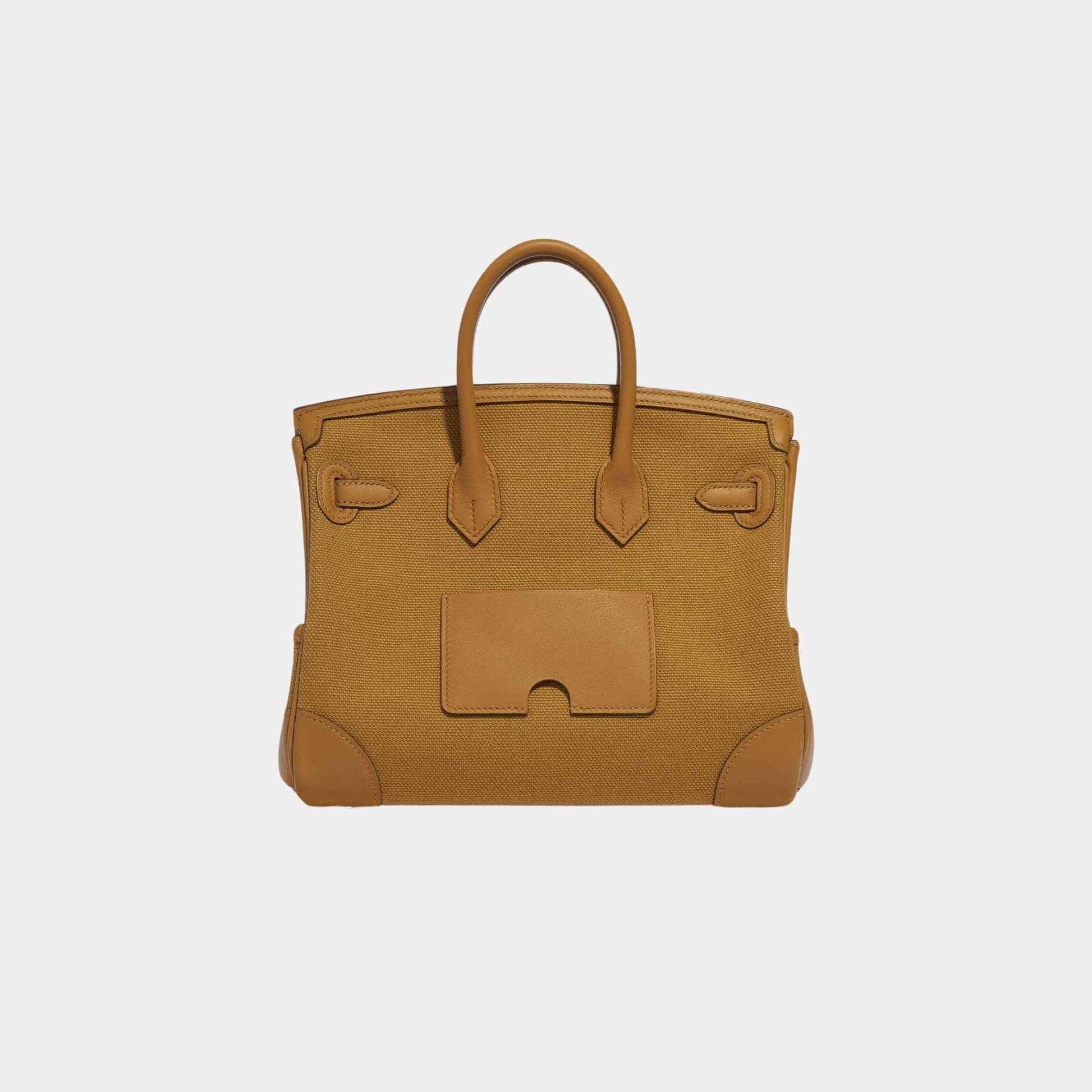 Birkin Cargo 25 Toile Goeland Veau Swift Desert Sesame