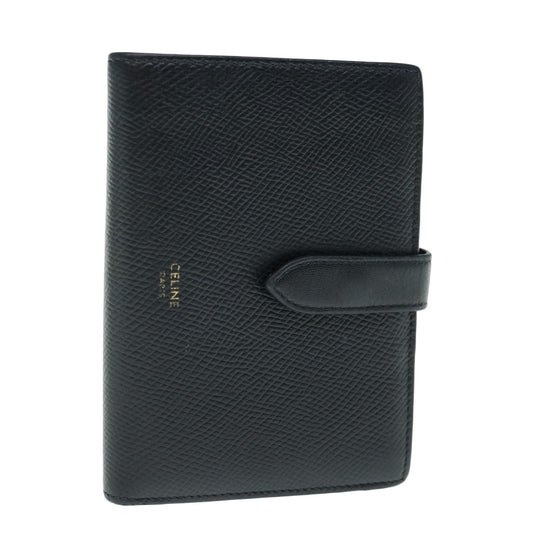 Luxury CELINE Wallet Leather Black  hk1002