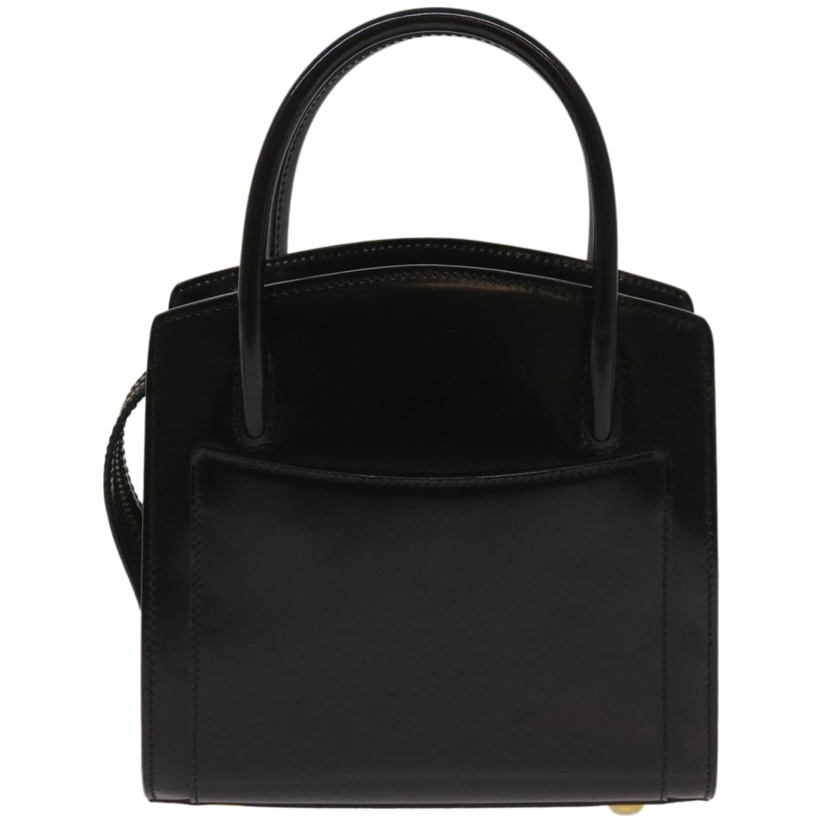 Luxury CELINE Hand Bag Leather 2way Black  hk1062