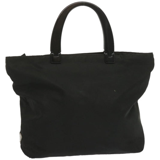 PRADA Hand Bag Nylon Black Auth hk1182