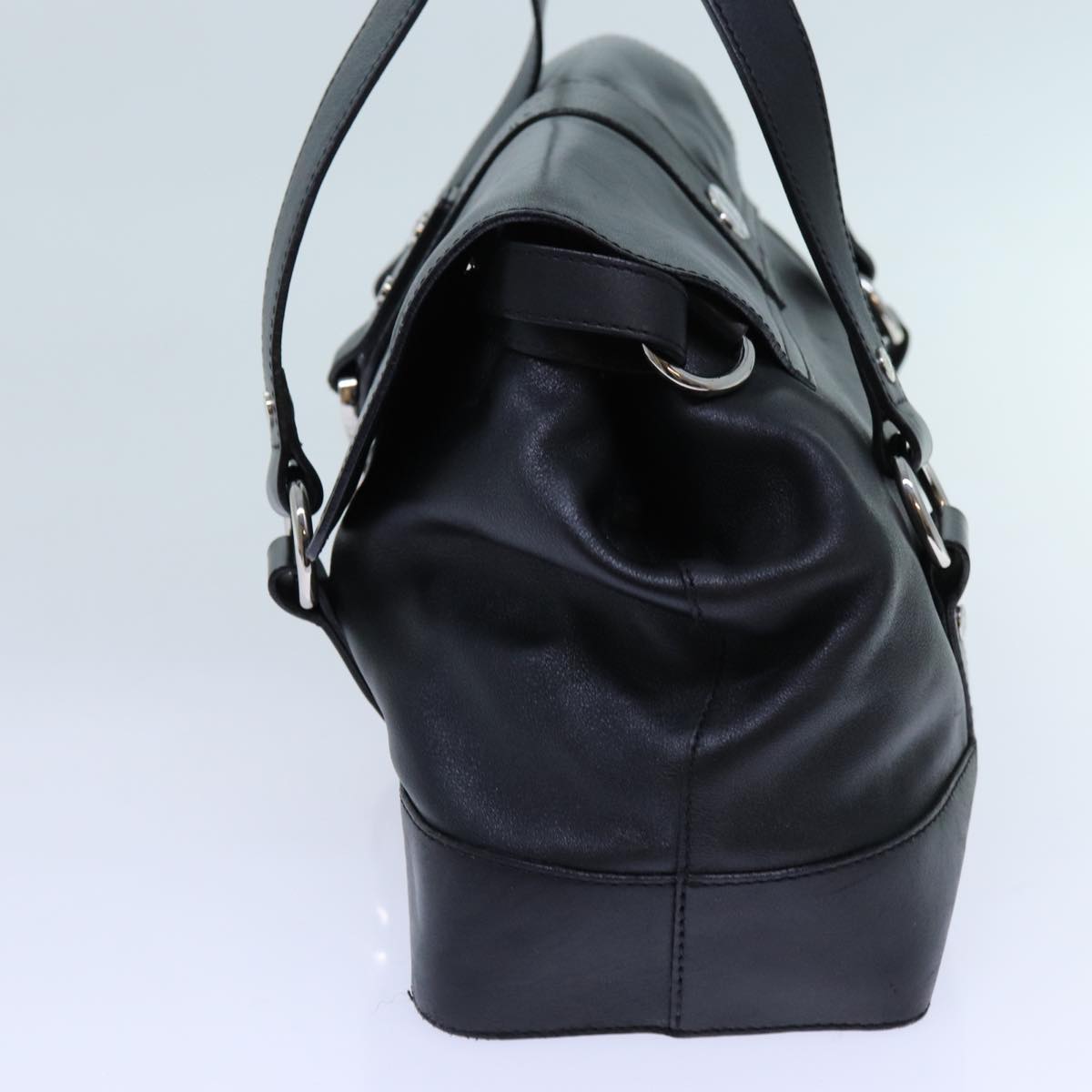 Luxury CELINE Shoulder Bag Leather Black  hk1202