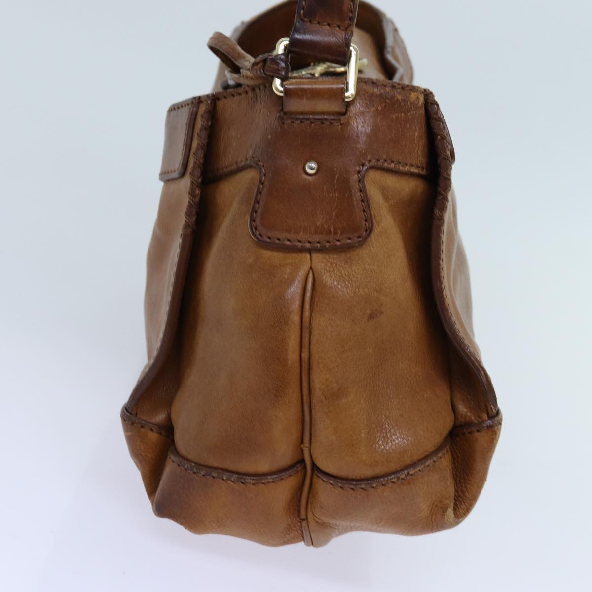 Luxury CELINE Shoulder Bag Leather Brown  hk1239
