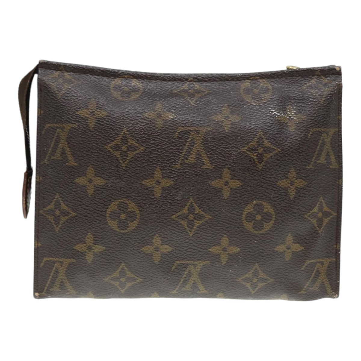 LOUIS VUITTON Monogram Poche Toilette 19 Pouch M47544 LV Auth hk1592