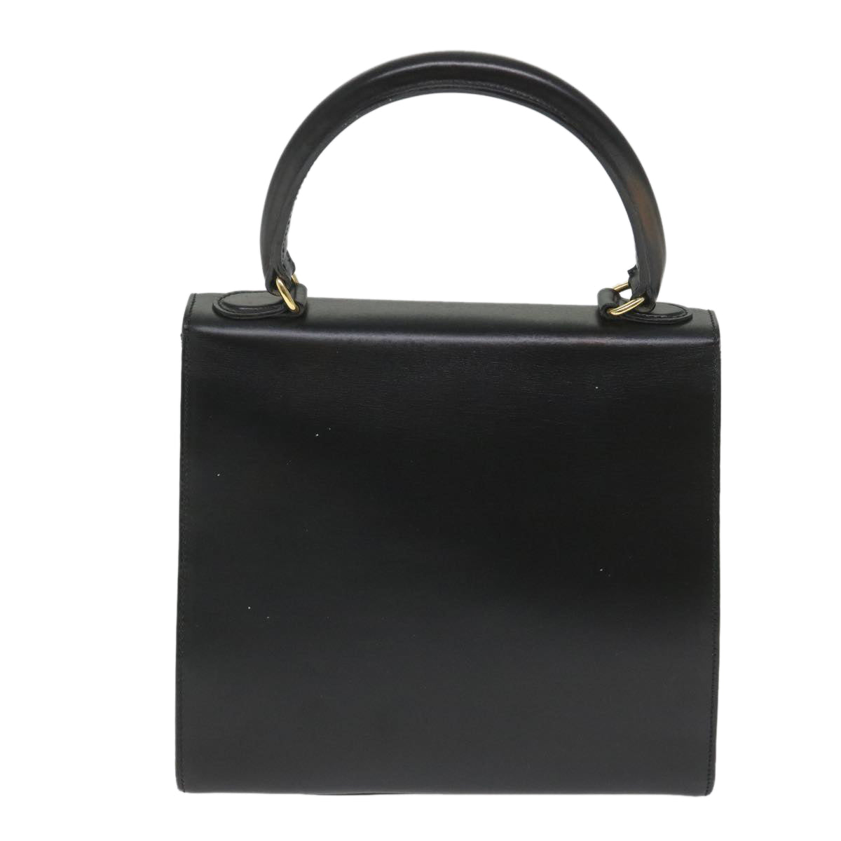 Luxury CELINE Hand Bag Leather 2way Black  hk901