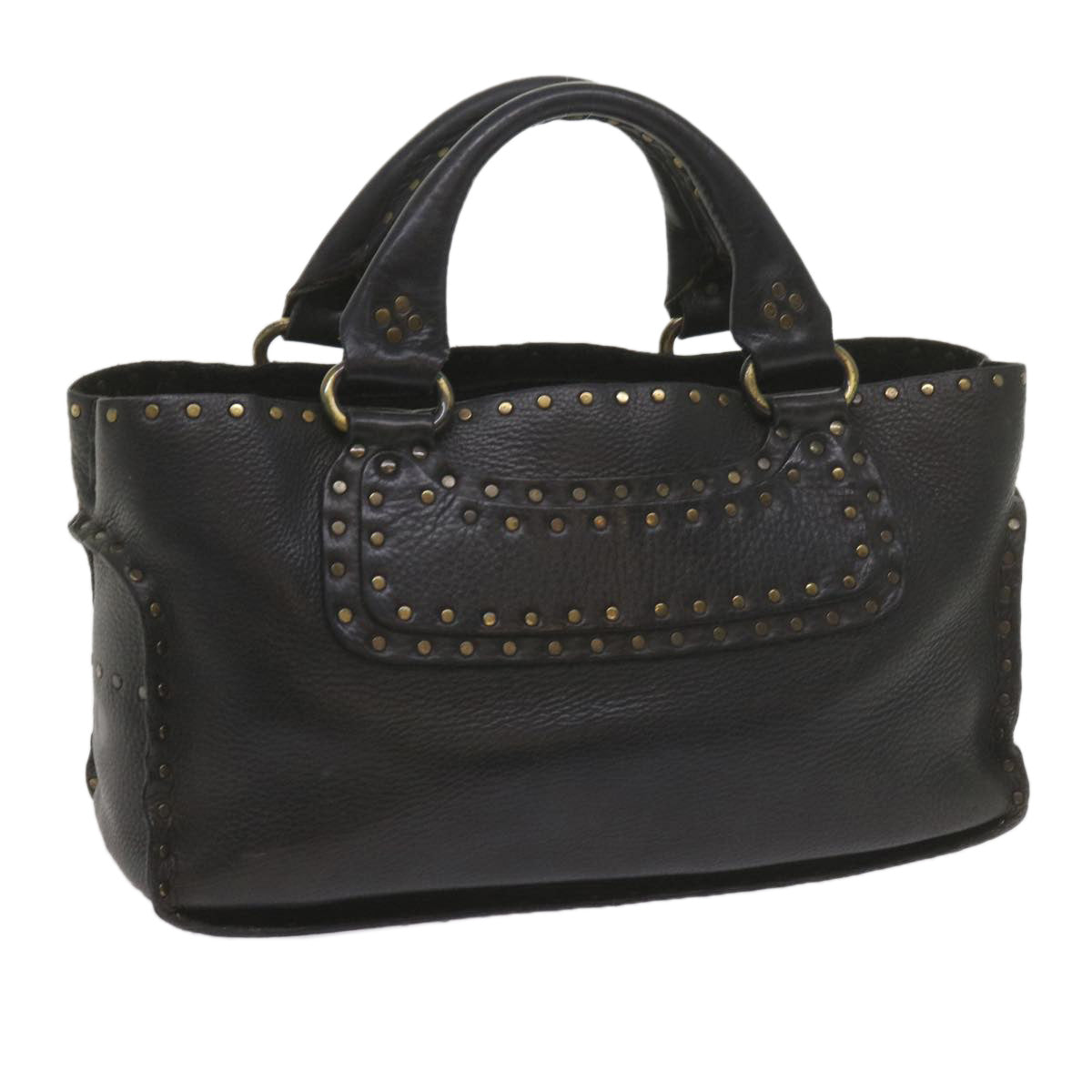 Luxury CELINE Hand Bag Leather Black  hk948