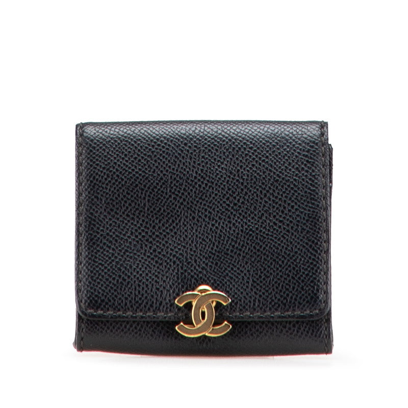 Chanel Coco Mark Caviar Coin Case Handbag