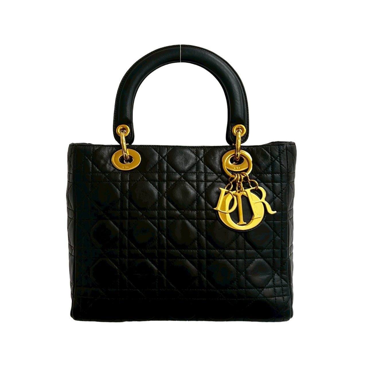 Christian Dior Lady Dior Leather Handbag