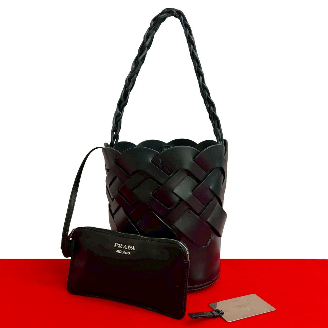 Prada Leather 2way Shoulder Bag