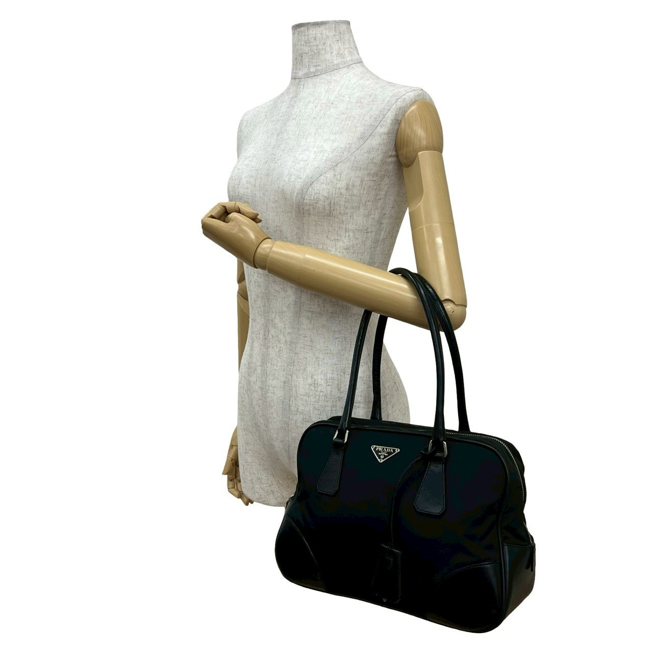 Prada Nylon Leather 2way Handbag