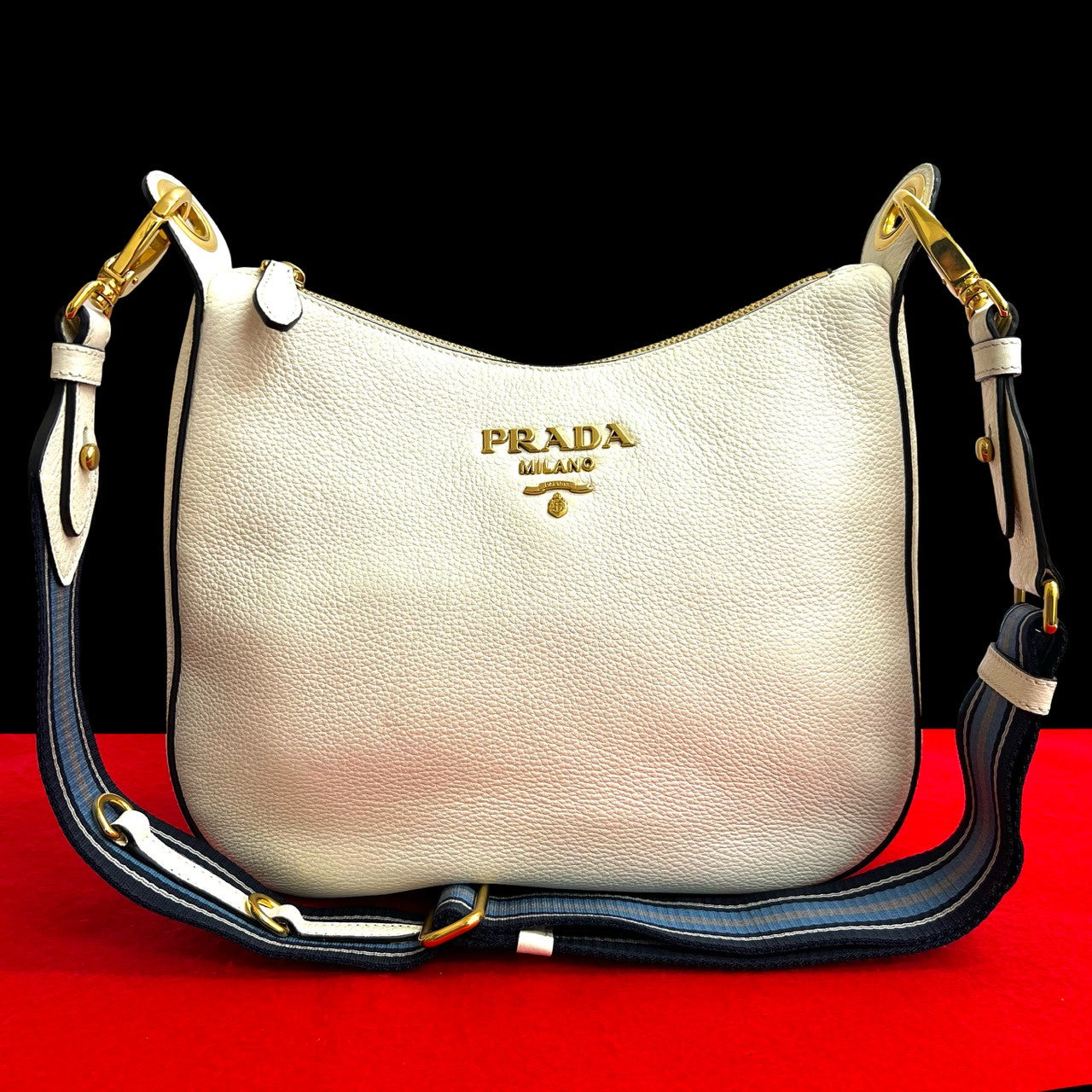 Prada VITELLO DAINO Leather Shoulder Bag