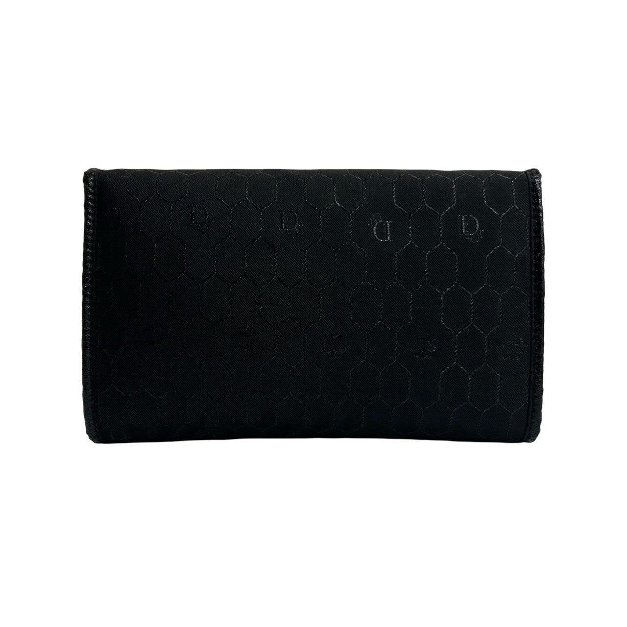 Christian Dior Logo Honeycomb Canvas Chain Shoulder Bag