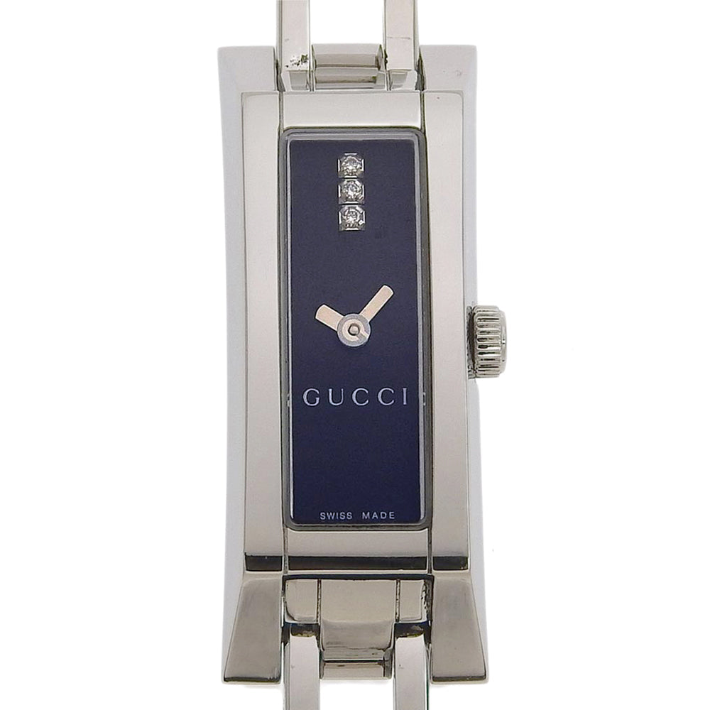 Gucci 3P Diamond Stainless Steel Watch