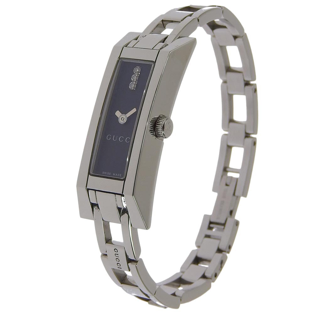 Gucci 3P Diamond Stainless Steel Watch