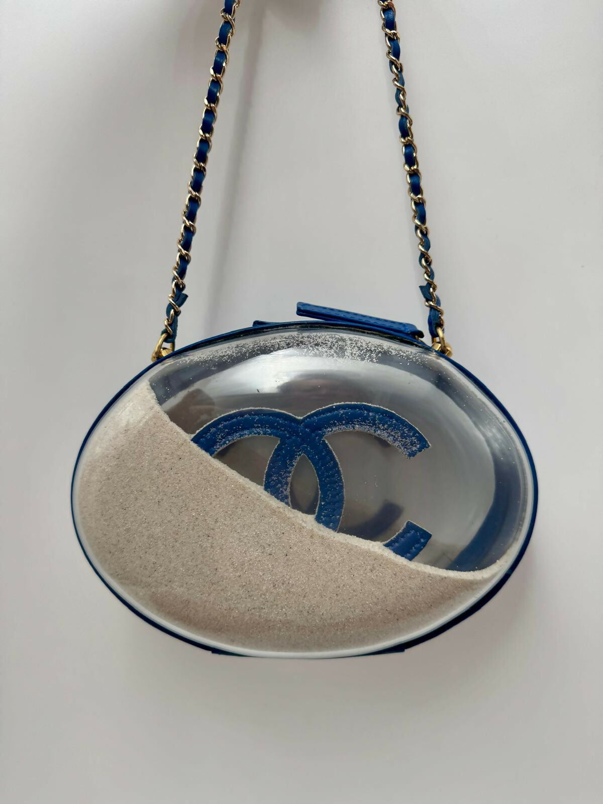 Chanel limited Edition PVC Sand Sphere Clutch Bag