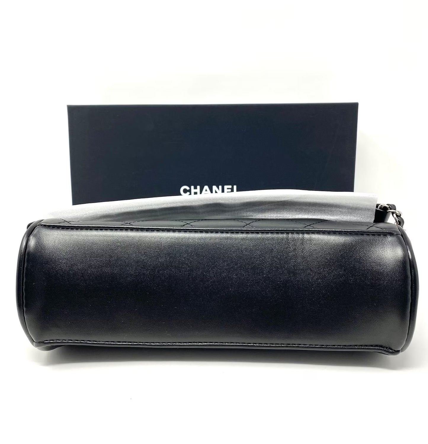 Chanel Quilted Leather Flap Shoulder Bag Black