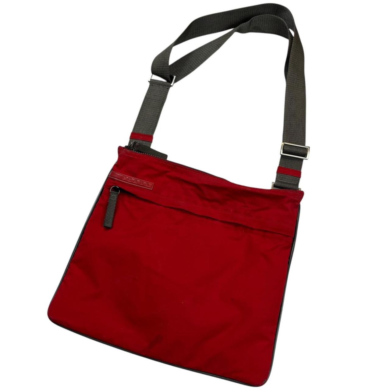 Prada sport red crossbody side bag